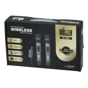 Wöller W-12EE Çift Kanallı Kablosuz El Mikrofonu Seti (UHF Dijital Modülasyon) - 5