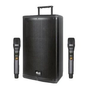 Wöller W-1540DSP 15 inç Taşınabilir DSP Efektli Bluetooth Hoparlör ve UHF Mikrofon Seti (400W) - 1
