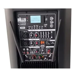 Wöller W-1540DSP 15 inç Taşınabilir DSP Efektli Bluetooth Hoparlör ve UHF Mikrofon Seti (400W) - 4