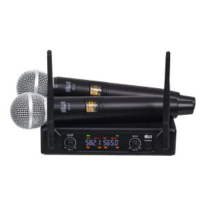 Wöller W-216EE Çift Kanallı Kablosuz El Mikrofonu Seti (UHF Dijital Modülasyon) - Wöller