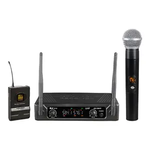 Wöller W-216EY Çift Kanallı Kablosuz El ve Yaka Mikrofonu Seti (UHF Dijital Modülasyon) - 1