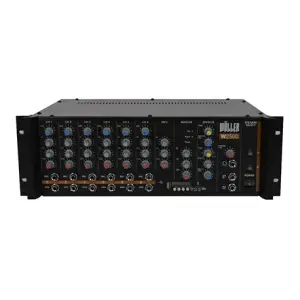 Wöller W-2500 6 Kanallı 500W Mono Mikser Amfi (Bluetooth, USB/SD Kart, Dijital Echo & Reverb Efektli) - 1