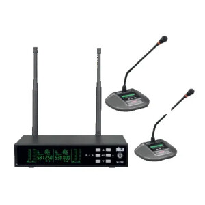 Wöller W-299KK Çift Kanallı Kablosuz Dijital Kürsü Mikrofonu Seti - Wöller