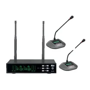 Wöller W-299KK Çift Kanallı Kablosuz Dijital Kürsü Mikrofonu Seti - 1