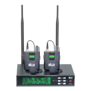 Wöller W-299YY Çift Kanal UHF Kablosuz Yaka Mikrofonu Seti - 1