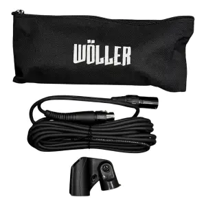 Wöller W-300 Kablolu 600 Ohm Dinamik El Mikrofonu (5m Kablo, Metal Gövde) - 3