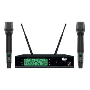 Wöller W-302EE Çift Kanal UHF Kablosuz Mikrofon Seti - Wöller