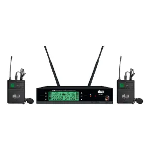 Wöller W-302YY Çift Kanal UHF Kablosuz Yaka Mikrofonu Seti - 1