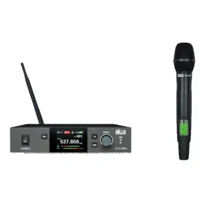 Wöller W-311PRO-E Tek Kanal UHF Kablosuz El Mikrofonu Seti (LED Ekranlı) - 1