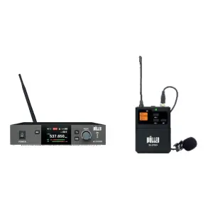Wöller W-311PRO-Y Tek Kanal UHF Kablosuz Yaka Mikrofonu Seti (LED Ekranlı) - 1