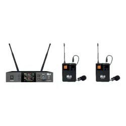 Wöller W-312PRO-YY Çift Kanal UHF Kablosuz Yaka Mikrofonu Seti (LED Ekranlı) - Wöller