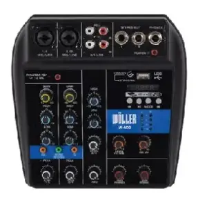 Wöller W-402 4 Kanallı Bluetooth ve USB Destekli Deck Mikser - 1