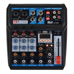 Wöller W-606 6 Kanallı Bluetooth ve USB Destekli Deck Mikser - Wöller