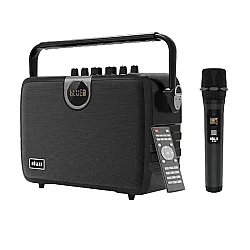 Wöller W-610E Taşınabilir Bluetooth Hoparlörlü Ses Sistemi (Kablosuz El Mikrofonlu) - Wöller