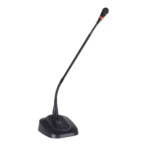 Wöller W-68 Kablolu Kondansatör Kürsü Mikrofonu (55 cm Gooseneck, +48V Phantom / Adaptör Destekli) - Wöller