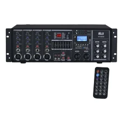 Wöller W-6950 4 Kanallı 2x500W Rack Tipi Power Mikser Amfi (Bluetooth, USB/SD Kart, DSP Efekt, 7 Bant Ekolayzerli) - 1