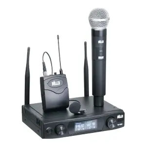 Wöller W-920EY Çift Kanallı Kablosuz El ve Yaka Mikrofon Sistemi - 1