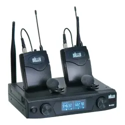 Wöller W-920YY Çift Kanallı Kablosuz Yaka Mikrofon Sistemi - 1