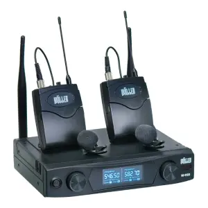 Wöller W-920YY Çift Kanallı Kablosuz Yaka Mikrofon Sistemi - 1