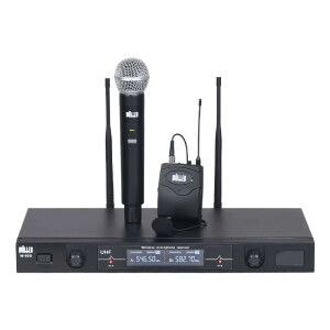 Wöller W-930EY Çift Kanallı Kablosuz El ve Yaka Mikrofon Sistemi - Wöller