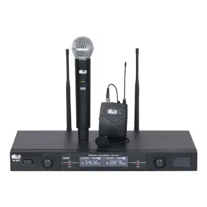 Wöller W-930EY Çift Kanallı Kablosuz El ve Yaka Mikrofon Sistemi - 1