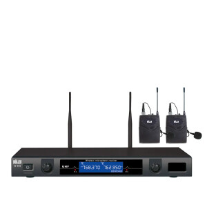 Wöller W-930YY Çift Kanallı Kablosuz Yaka Mikrofon Sistemi - Wöller