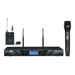 Wöller W-940EY Çift Kanallı Kablosuz El ve Yaka Mikrofon Sistemi - Wöller