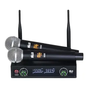 Wöller W-950EE Çift Kanallı Kablosuz El Mikrofonu Seti (UHF Dijital Modülasyon) - 1