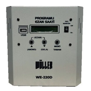 Wöller WE-220D Programlı Ezan Saati - Wöller