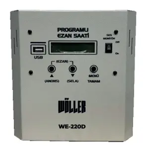 Wöller WE-220D Programlı Ezan Saati - 1