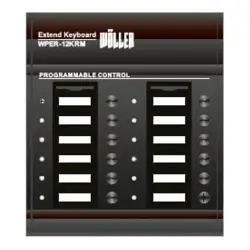 Wöller WPER-12KRM EN54 Acil Anons Mikrofon Ünitesi Extender (120 Bölgeye Kadar) - Wöller