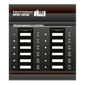 Wöller WPER-12KRM EN54 Acil Anons Mikrofon Ünitesi Extender (120 Bölgeye Kadar) - Wöller