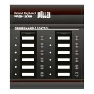 Wöller WPER-12KRM EN54 Acil Anons Mikrofon Ünitesi Extender (120 Bölgeye Kadar) - 1