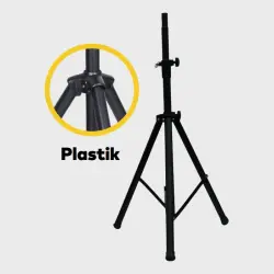 Wöller WS-14 Vidalı Yükseklik Ayarlı Siyah Kabin Hoparlör Standı - 5