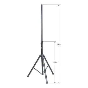 Wöller WS-16 Vidalı Yükseklik Ayarlı Siyah Kabin Hoparlör Standı - 3