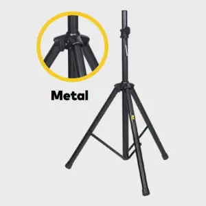 Wöller WS-16 Vidalı Yükseklik Ayarlı Siyah Kabin Hoparlör Standı - 5