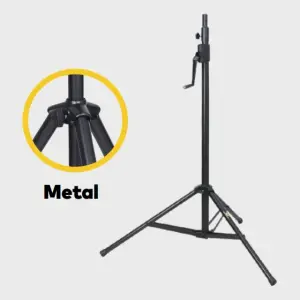 Wöller WS-18 Kaldıraçlı Dişli Sistemli Siyah Kabin Hoparlör Standı - 3