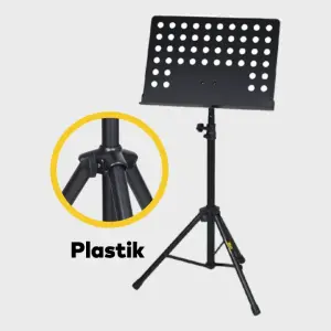 Wöller WS-19 Çevirmeli Yükseklik Ayarlı Siyah Nota Sehpası - 5