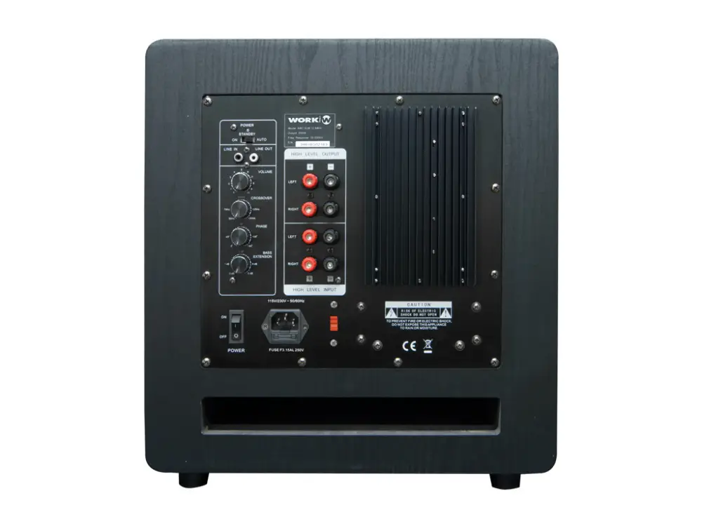 Work Pro ARC SUB 12 MKIII Subwoofer Hoparlör (Siyah) - 4