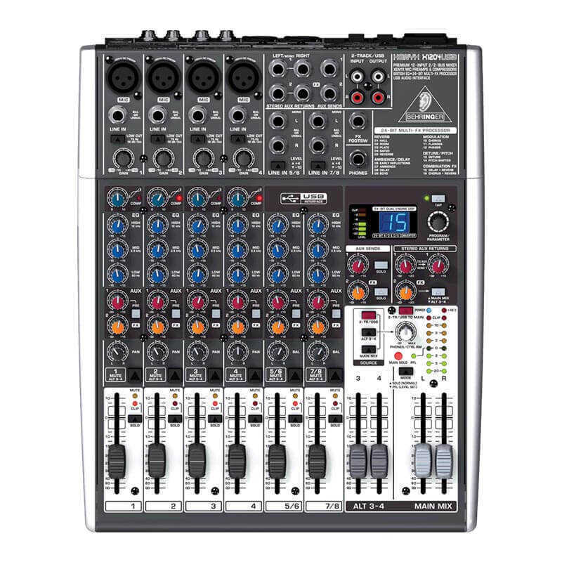 Behringer - XENYX X1204USB 12 Kanallı Efektli Deck Mikser