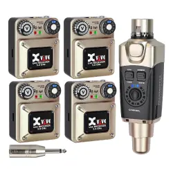 Xvive XV-U45R4 4 Alıcı + 1 Vericili Kablosuz In-Ear Monitör Sistemi - Xvive