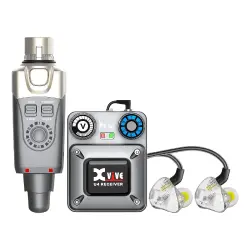 Xvive XV-U4T9 U4 Kablosuz In-Ear Monitör Sistemi + T9 Monitör Kulaklık Seti - Xvive