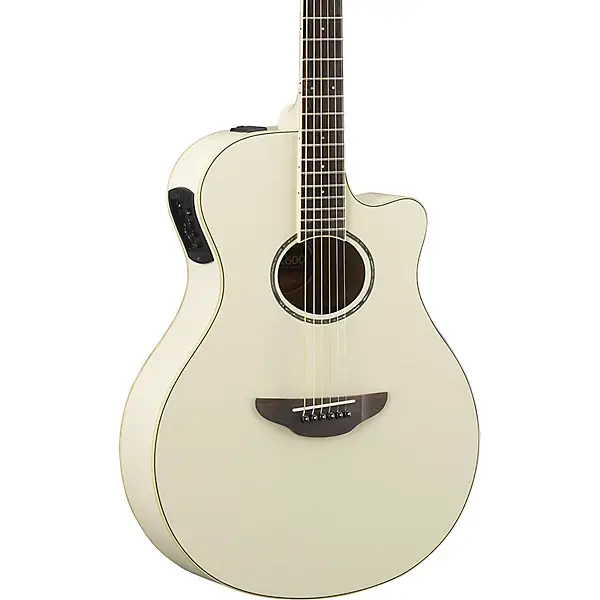 Yamaha APX600 Elektro Akustik Gitar (Vintage White) - 3