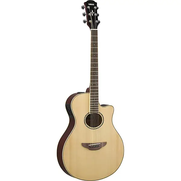 Yamaha APX600 Thinline Cutaway Elektro Akustik Gitar (Natural Satin) - 1