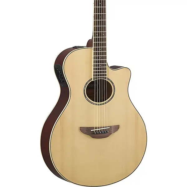 Yamaha APX600 Thinline Cutaway Elektro Akustik Gitar (Natural Satin) - 3