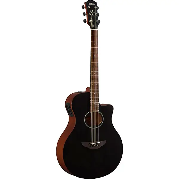 Yamaha APX600 Thinline Cutaway Elektro Akustik Gitar (Smokey Black) - 1