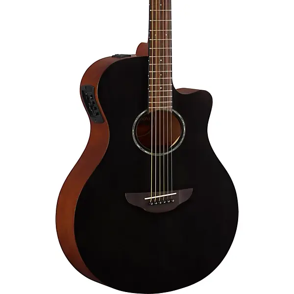 Yamaha APX600 Thinline Cutaway Elektro Akustik Gitar (Smokey Black) - 3