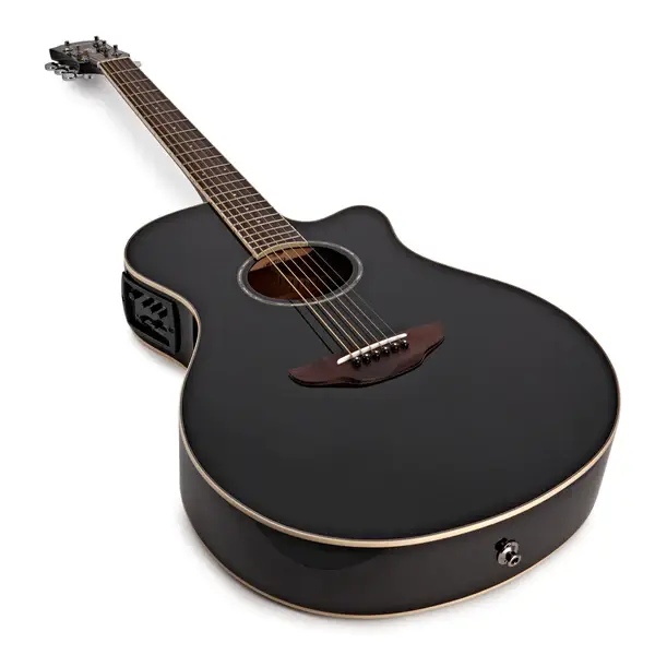 Yamaha APX600BL Thin-Line Cutaway Elektro Akustik Gitar (Siyah) - 3