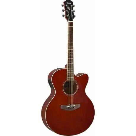 Yamaha CPX600 Medium Jumbo Elektro Akustik Gitar (Root Beer) - 1