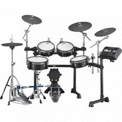 Yamaha DTX8KXBF Electronic Drum Kit with Module, Pad Set, Cymbals, Hardware and Rack-Black Forest - 1